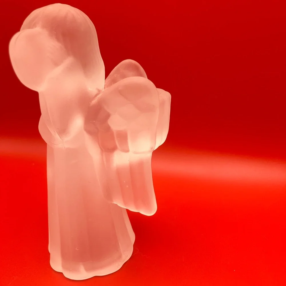 Frosted Glass Angel Figurine - Picture 3 of 7